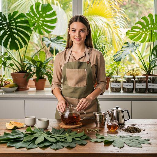 Natūralūs ingredientai, skirti virškinimo ir širdies sveikatai, išdėstyti ant stalo.